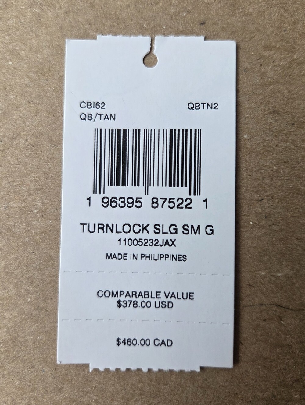 Coach Turnlock Sling Bag Tan Smooth Leather - Picture 8 of 8